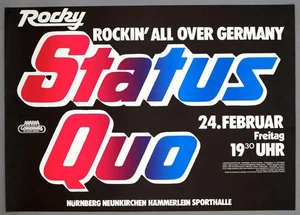 STATUS QUO – rare vintage orig Nuremberg 1978 ROCKIN' ALL OVER concert poster - Picture 1 of 3