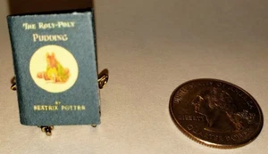 1:12  SCALE MINIATURE BOOK BEATRIX POTTER THE ROLY POLY PUDDING - Picture 1 of 6
