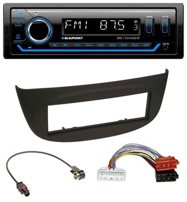 Blaupunkt Bluetooth USB DAB MP3 Autoradio für Renault Twingo ab 2015 schwarz - Bild 1 von 4