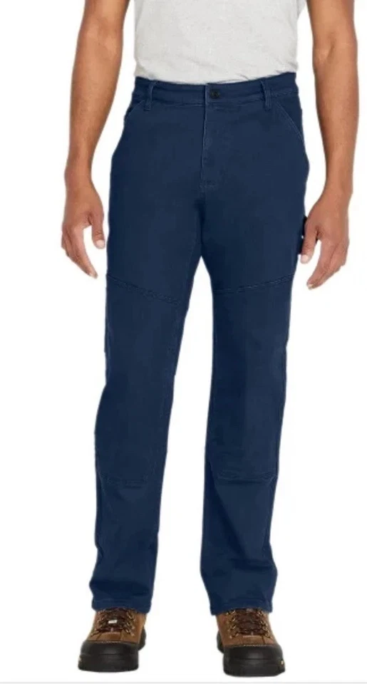 CAT Men's Flex Waist Band Cellular Pocket Utility Pants Navy 32