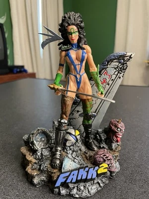 Vintage Moore Creations Heavy Metal 2000 F.A.K.K. 2 Julie CM0006 (Blue Outfit) - Image 1 of 4