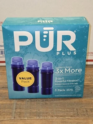 New & Sealed! Genuine Pur PLUS Water Filter Pitcher Replacement 3-Pack (CRF950Z) - Image 1 of 4