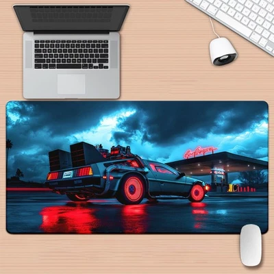 Almohadilla Estampada HD para Escritorio 40*90cm Negra Coche con Patrón Rojo, Multifuncional XXL Foto 1 de 4