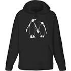 'Penguin Couple' Adult Hoodie / Hooded Sweater (HO020241)