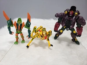 LOT 3 Hasbro Transformers Terrorsaur Cheetor Optimus Primal Beast Wars Loose  - Picture 1 of 11