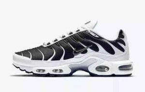 NEW Nike Air Max Plus TN Men's Black white Air cushioned Sport shoes - Picture 1 of 5