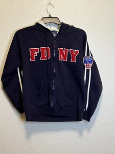 FDNY Departamento de Bomberos Sudadera con Capucha Cremallera Completa PEQUEÑA *Leer Descripción - Imagen 1 de 6