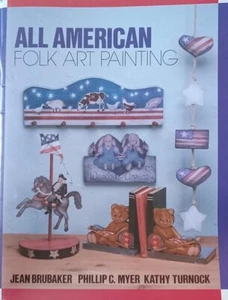 All American Folk Art Painting Uncut Pattern Book - Picture 1 of 3