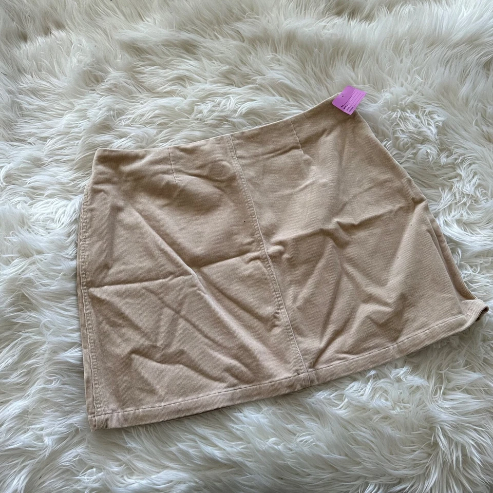 Falda vintage años 90 Tommy Hilfiger beige pana talla 16 Foto 1 de 3