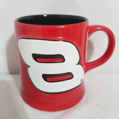 Taza de café Dale Earnhardt Jr. NASCAR roja #8 Foto 1 de 4