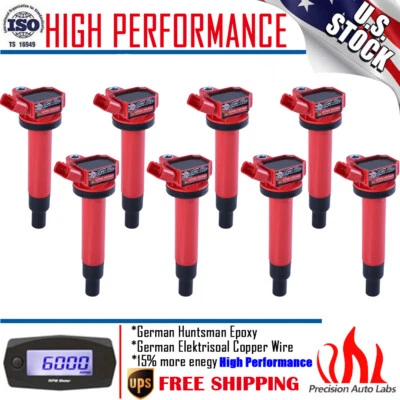 Set of 8 Ignition Coil UF230 For Lexus GS430 LS430 Toyota Tundra Sequoia C1173 - Image 1 of 4