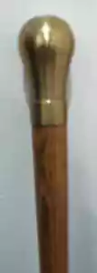 Hand Carved Black Fox Cane Walking Stick - Handmade Elegant Handle Pretty Walkin - Picture 1 of 4