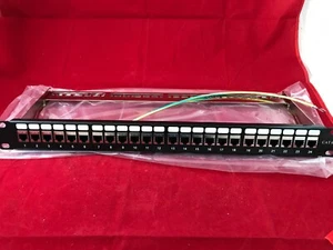 Patch Panel 24 Port Cat6A with Inline Keystone, Coupler Patch Panel STP Shielded - Bild 1 von 6