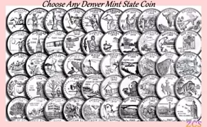 1999 - 2008 D Choose Any State Hood Quarters From U.S. Denver Mint Coin Rolls - Picture 1 of 2