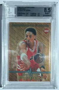 1997 Collectors Edge -#5 Scottie Pippen Game Used Ball - BGS 8.5 NM-MT+ - Picture 1 of 2
