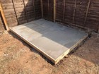 Concrete Shed Base with Installation