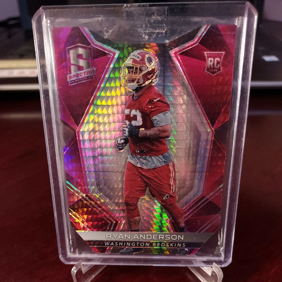 RYAN ANDERSON 2017 PANINI SPECTRA NEON PINK DIE CUT ROOKIE PRIZM RC #05/10 - Image 1 of 3