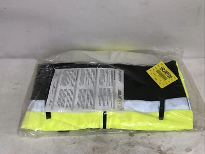 ERB SAFETY 62203 Men’s Jacket, Soft Shell, Hi-Viz, Lime/Blk, M - Image 1 of 4