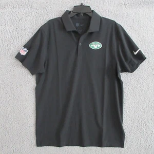 New York Jets Poloshirt Nike Herren Medium schwarz On Field Apparel NFL Dri Fit neu mit Etikett - Bild 1 von 16
