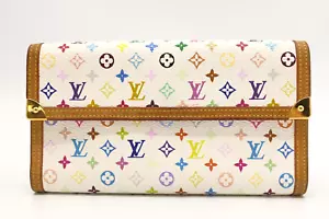 Authentic Louis Vuitton Monogram Multicolor International Wallet M92659 - Picture 1 of 21