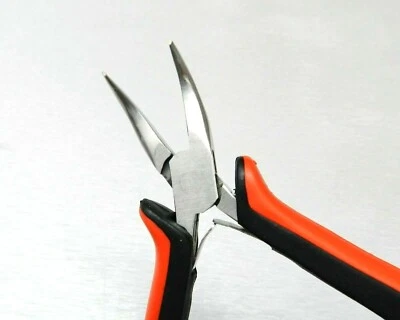 Bent Nose Pliers 45º Smooth Jaws Jewelry Making Hobby Craft Wire Work 4-1/2" - Image 1 of 4