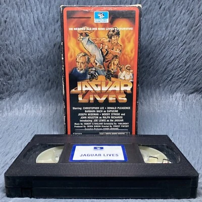 Jaguar Lives VHS Tape 1988 InterGlobal Cult Action Kung Fu 80's Rare Movie Film - Image 1 of 4