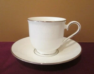 LENOX HANNAH PLATINUM CUP & SAUCER - 3" 0805G - Picture 1 of 5