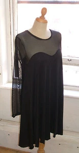 Baylis & Knight SCHWARZ transparente Ärmel Sweetheart SWING Kleid ADELE elegant (Kittel) - Bild 1 von 7