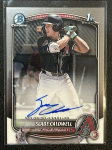 2025 Bowman - 1° Chrome Prospect Autographs - Slade Caldwell #CPA-SC (AU, RC) - Foto 1 di 6