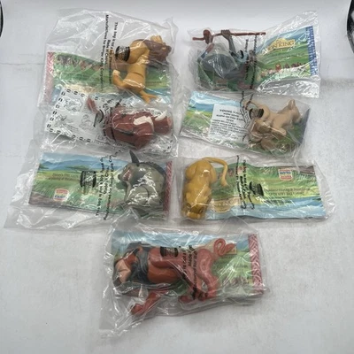 Juego Completo 1994 McDonald’s Y Burger King Rey León Juguetes Lote De 7 Todos Precintados Foto 1 de 4