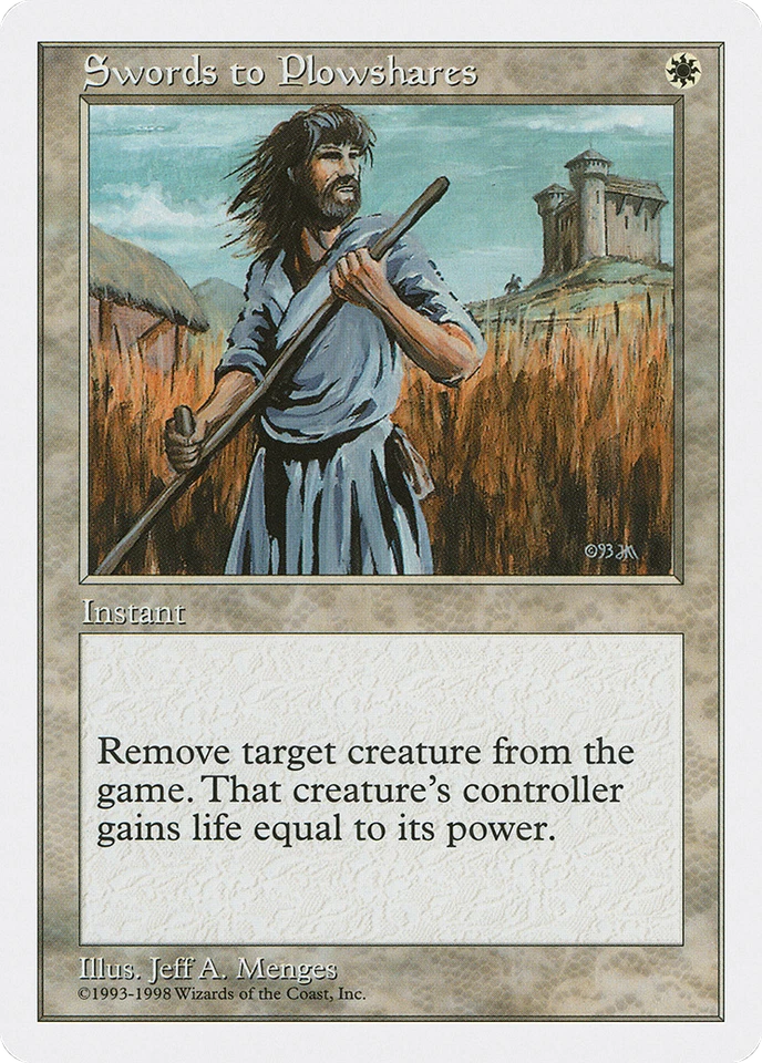 Swords to Plowshares #58 (HP) Anthologies ATH Magic MTG - Image 1 of 1
