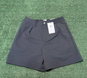 Nike Life Seersucker 6" Shorts Pleated Mens Size 28 Medium HF6363-060 Gray $90 - Picture 1 of 6