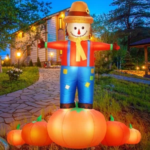 4.7 Ft Fall Inflatables Scarecrow Outdoor Decorations Autumn Blow up Scarecro... - Bild 1 von 7
