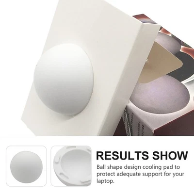 4pcs Laptop Stand Silicone Anti-slip Laptop Cooling Pad Laptop Elevator Supply - Image 1 of 4