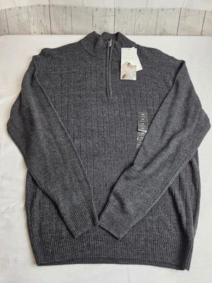 Мужской свитер пуловер Geoffrey Beene Цвет серый Размер Medium 100% акрил - Изображение 1 из 4