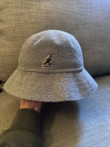 Kangol Boucle Bucket Hat, Grey, SM/Med RARE VTG STUNNING Y2K - Picture 1 of 8
