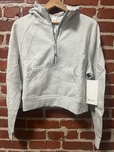 Lululemon Scuba Oversized Half-Zip Hoodie Gray Womens NWT! - Picture 1 of 7