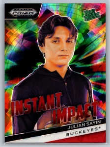 Julian Sayin 2024 Panini Prizm Selecciones de draft Impacto instantáneo Red Ice II-JS Prospect - Imagen 1 de 2