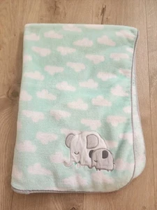 Cloud Island Elefant Babydecke grün grau Wolken Plüsch Lovey Mom Baby Zielscheibe - Bild 1 von 4