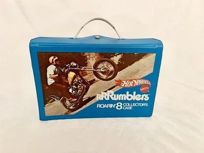 Rrrumblers Roarin’ 8 Collector’s Case Cycle Storage 1970 Hot Wheels Mattel Foto 1 de 4