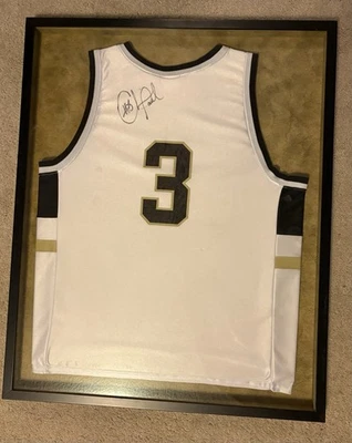 带框克里斯保罗签名亲笔签名维克森林恶魔执事白色球衣 — 第 1/4 张图片