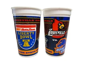 Liberty Bowl Football 04 Louisville Cardinals Boise State Plastic Game Cups - Picture 1 of 6