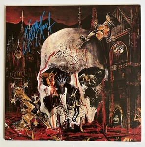 Álbum de vinilo firmado por Kerry King Slayer South Of Heaven certificado de autenticidad autógrafo - Imagen 1 de 3