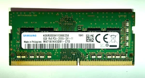 Samsung DDR4 8GB 1Rx8 PC4 2666V SA1-11 SODIMM 1.2V Notebook Memory RAM 1x8GB - Afbeelding 1 van 3
