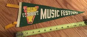 Vintage 1950's Vermont Music Festival Pennant - Picture 1 of 4