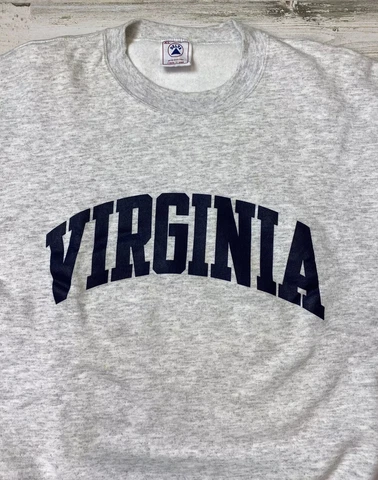 Vintage DELTA Virginia Cavaliers Sweatshirt UVA Crewneck Made in USA Sz XL Cover