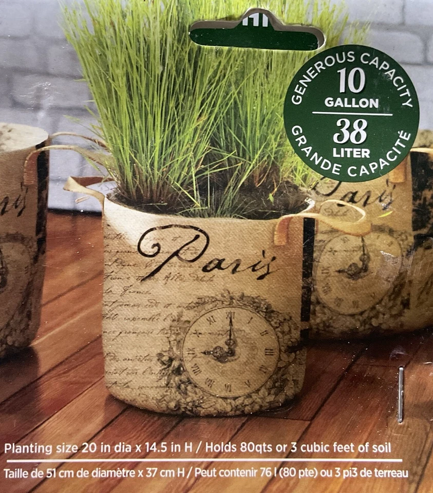 Panacea 10 Gallon Burlap Reusable Grow Bag 10 Gallon 38L Pot Planter Gardner NEW - Image 1 of 2