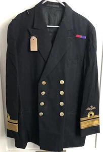 Maßgeschneiderte Royal Navy Konteradmiral Uniform Tunika Jacke mit F.A.A. flügel 42 zoll - Bild 1 von 5