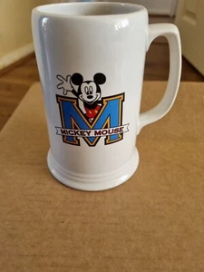 Vintage The Walt Disney Company Mickey Mouse White Tankard Mug Cup Stern - Picture 1 of 4