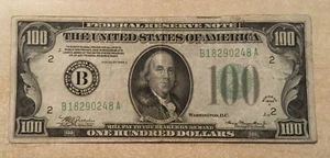 1934 $100 Federal Reserve Note NEW YORK NY VF - Picture 1 of 2